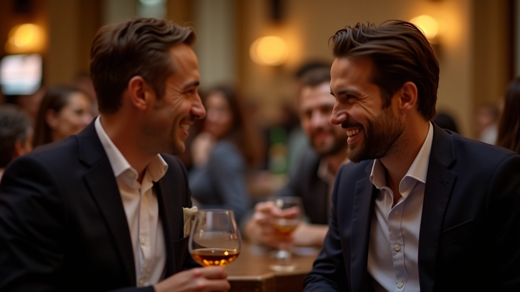 Persone che conversano in un evento professionale